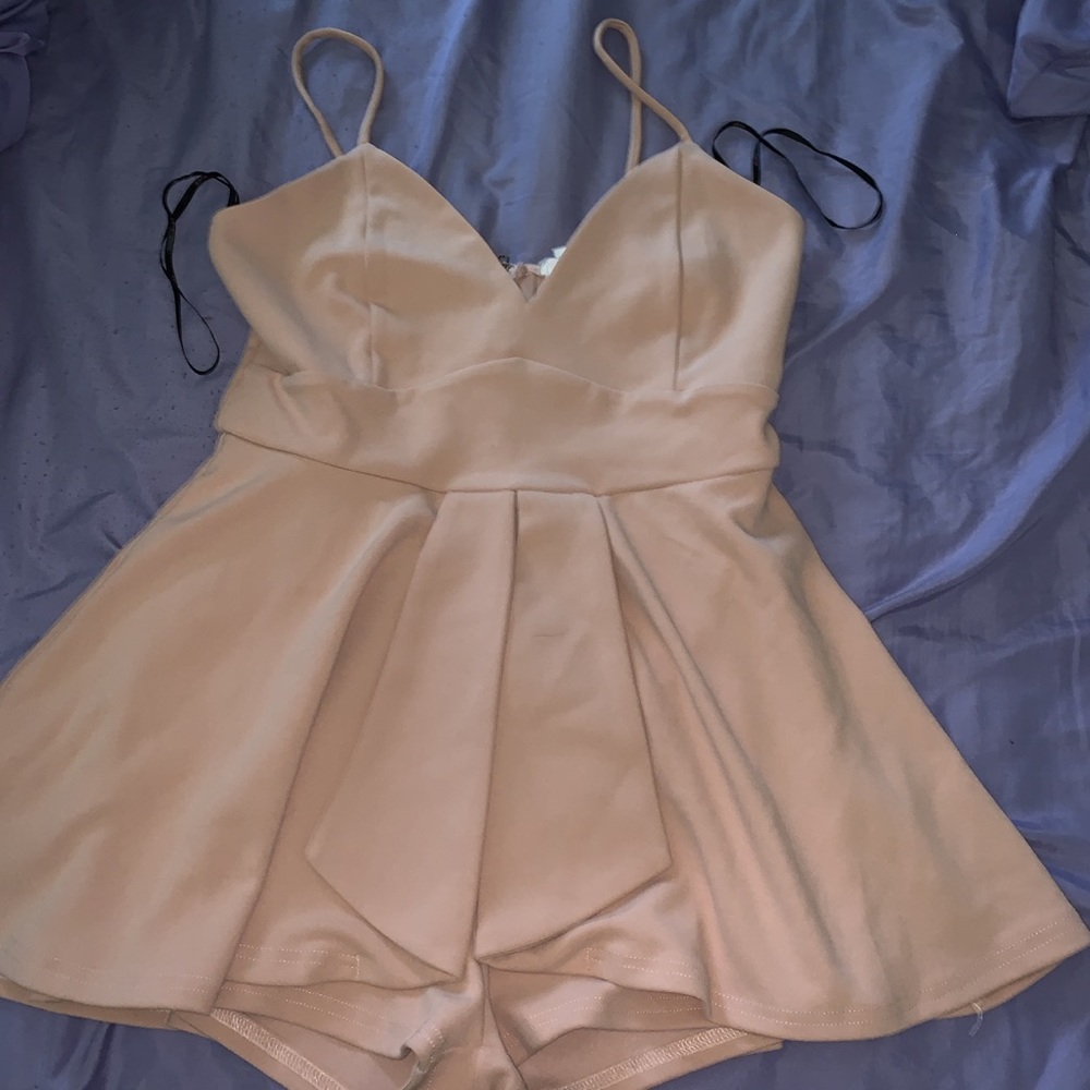 Blush Pink Romper Dress
